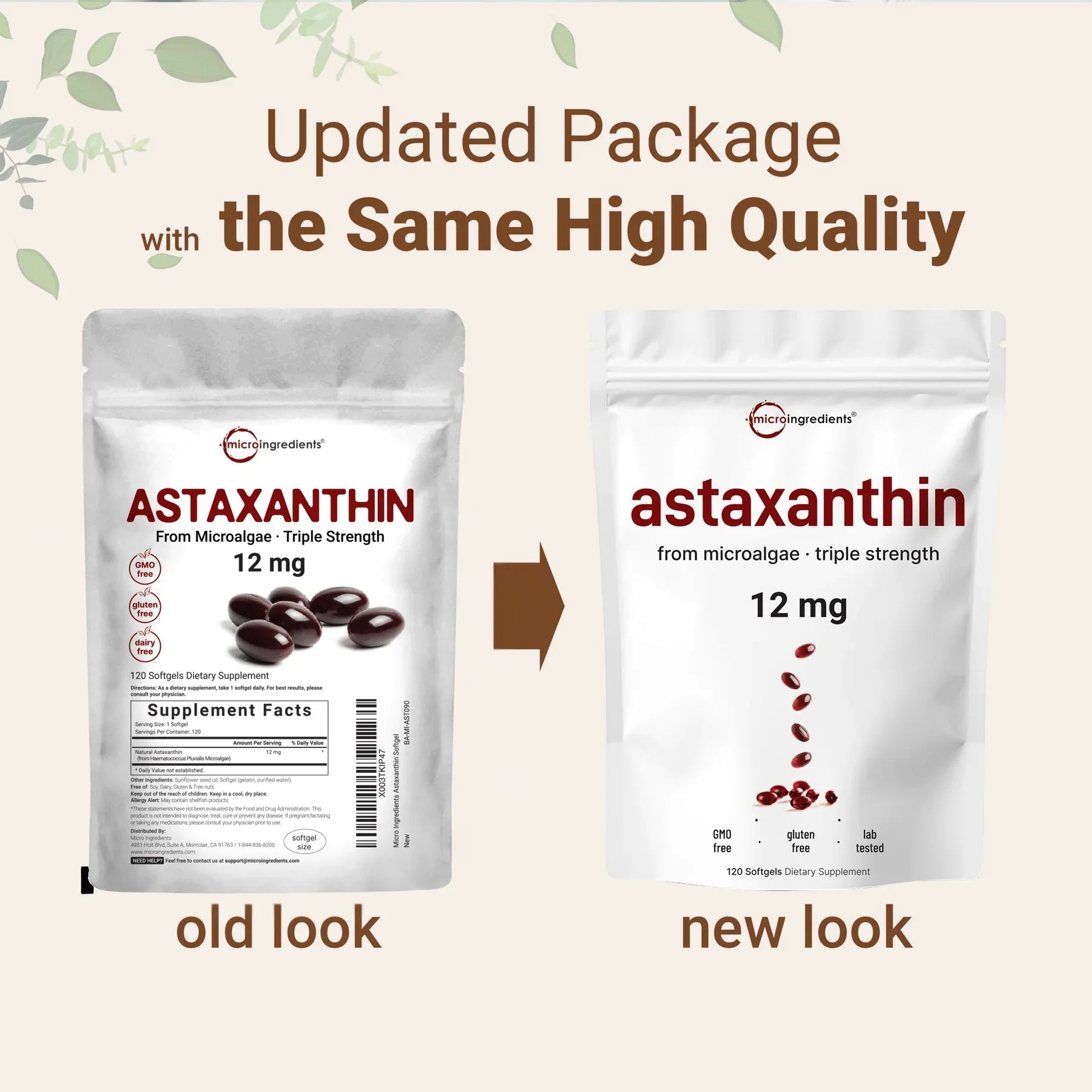 Cápsulas de Astaxantina (Pack de 120 Cápsulas)