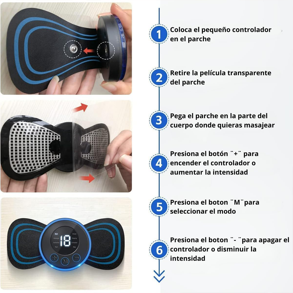Mini Masajeador Estimulador Multifunción
