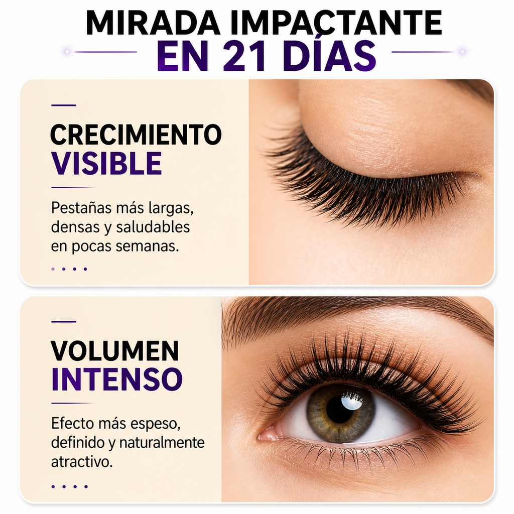 Sérum Potenciador de Pestañas – Crecimiento Visible, Volumen Intenso y Mirada Impactante en 21 Días